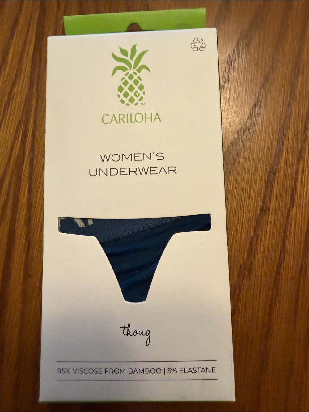 Cariloha Women's Bamboo Thong - Dark Blue